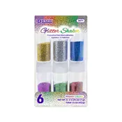0.25 oz (7g) 6 Primary Color Glitter Shaker