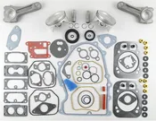 Command Series 23.5HP-30HP, CH25-CH26, CV25-CV26, CH730/CH730S, CH735/CH735S, CH740/CH740S, CH745/CH745S, CH750, CV730/CV730S, CV735/CV735S, CV740/CV740S, CV745/CV745S, CV750/CV750S +.25MM Oversize Piston/Rings Basic Rebuild Kit W/ Connecting Rods