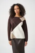Argyle Crew Neck Sweater Mocha