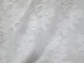 Silver grey clipped sheer devoree jacquard, Italy