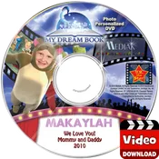 My Dream Book Kid's Photo Personalized Digital MP4