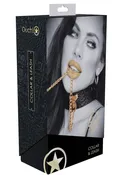 SOA OUCH! COLLAR & LEASH ROME BLACK/GOLD