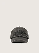 Anthrazitfarbene Baseballcap mit Ton in Ton gehaltenem „Golden“-Patch