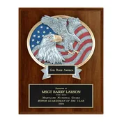 10.5" x 13" Simulated plaque with resin plate mount