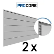4 ft. x 8 ft. XL PROCORE Slatwall – 2 Pack 64 sq ft