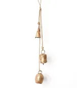 Trio Rustic Bells Hanging Wind Chime - Hand Tuned, Assorted #CWB 105