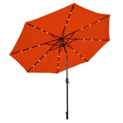 10' Cantilever Patio Umbrella with Solar Powered Lights