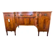 18th Century Sheraton Mahogany Sideboard with contrasting Inlay Trim Detail. — White Barn Antiques