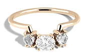 Icon Hex Diamond Oval Ring