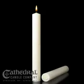 1 1/2″ x 17″ Cathedral 51% Beeswax Altar Candles – All Purpose End