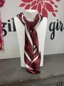 Maroon and White Lucy Floral Scarf