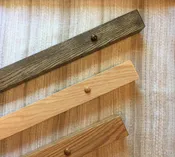 37-44" Modern Hanger - Several Finishes and Woods