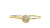 0.07ct Diamond Bangle in Sterling Silver