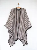 Cape with Leather Trim