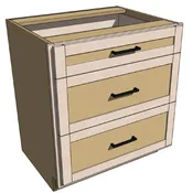 3 Drawer Lower Cabinet Plans
