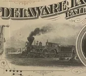 1950s Delaware, Lackawanna & Western Railroad Stock Certificate 🚂 Scranton PA DL&W Antique Scripophily