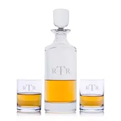 Custom Hancock Liquor Decanter Rocks Sets By Crystalize