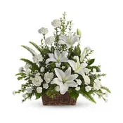 All White Floor Basket