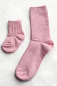 Mommy & Me Socks - Pink (2 Pairs)