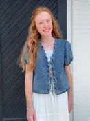 Denim Charm Top