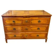 19th Century Italian Neo-Classical Walnut Commode