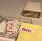 50 Coors Beer Advertising Plastic Paper Clip Book Page Marker NIB Office Supply