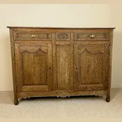 Antique French Bleached Oak Buffet