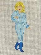 FD280 Dolly Blue Cowboy Boots