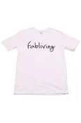 FP fabliving cotton short sleeve tee (white/black)