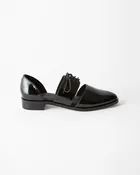 Carmen Oxford Black Crinkle Patent