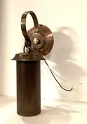 Dark Sky One down Light. Solid copper wall lamp, made in USA.