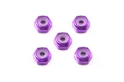 2mm Aluminum Lock Nut – Purple (5pcs) – 95555