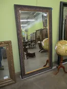 Black and Gold Beveled Mirror