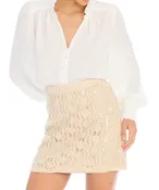 Beaded Dawn Mini Skirt
