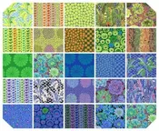 Kaffe Fassett Feb'21 Coll COOL - Charm Pack