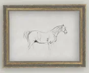 Elegant Horse Sketch Art - Timeless Framed Decor for Equestrian Lovers — Riverside Franklin