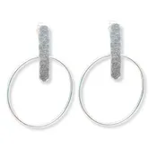 Bar Hoop Earrings