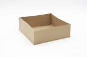10 1/2″x10 1/2″x3 3/4″ Kraft Plain Utility Tray, 1 Piece