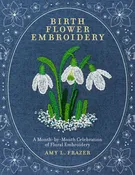 birth flower embroidery