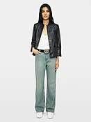 Blazer Veryn Cuir Froissé