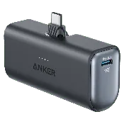 Anker Nano Power Bank with Built-in Foldable USB-C Connector Black