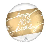 18" HAPPY 50TH BIRTHDAY BALLLOON — Flor De Monterey