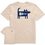Men's Bert's Guitar Dog Short Sleeve Crusher Tee