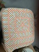 Afghan ~ Hand Crocheted Blanket ~ Yellow, orange and white