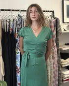 Animal Spirit Dress in Jade — ANNA