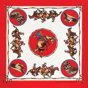 22" Bandana - Rodeo Cowboy Red