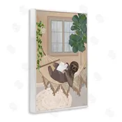 1x | Cozy Sloth Reading on Hammock Wall Art
