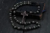 Ora et Labora St. Benedict Medal Rosary