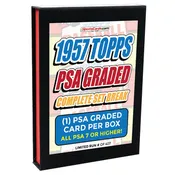 1957 TOPPS BASEBALL COMPLETE PSA GRADED SET BREAK – 1 CARD PER BOX! ALL PSA 7 OR HIGHER!