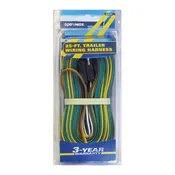 Optronics A25WH Trailer Wiring Harness, 4-Conductor, 25 ft L, 12 to 24 V
